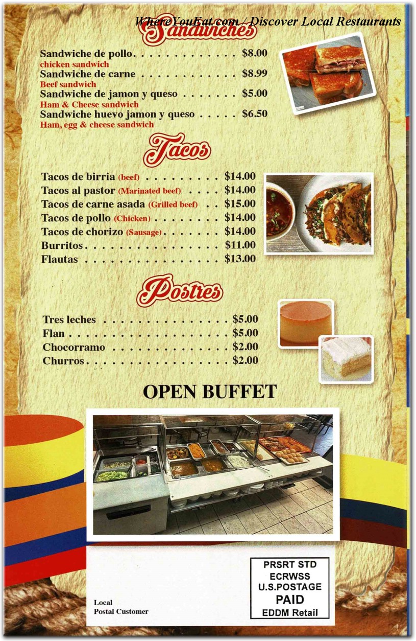 menu image