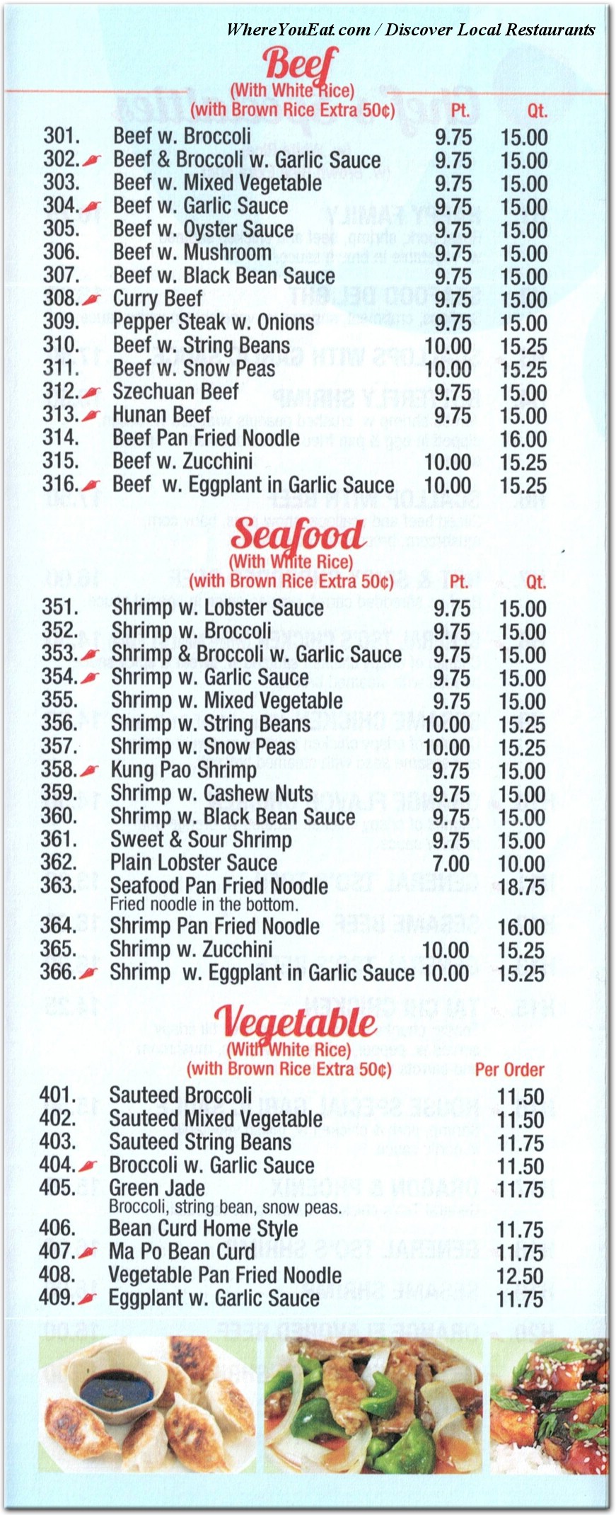 menu image