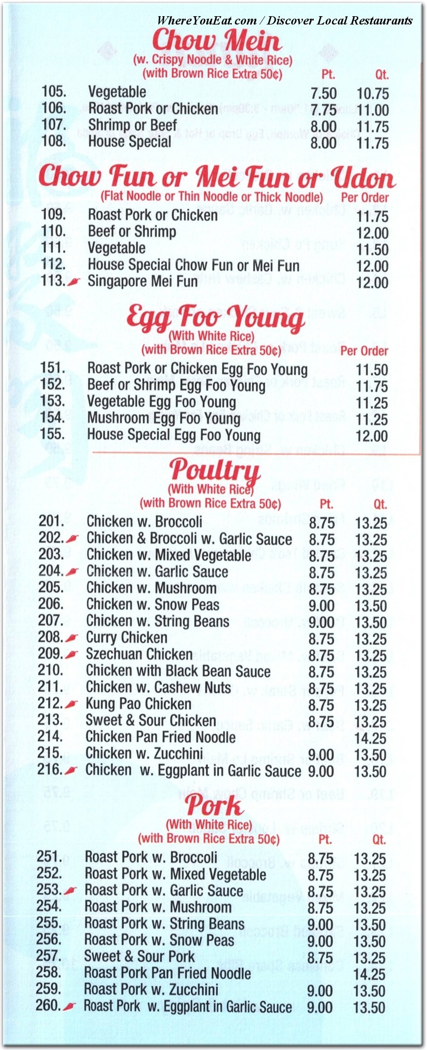 menu image