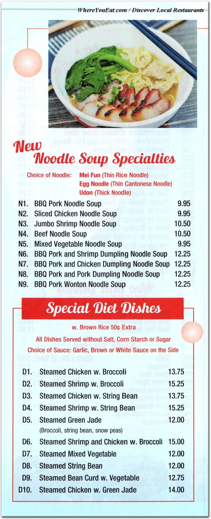 menu image