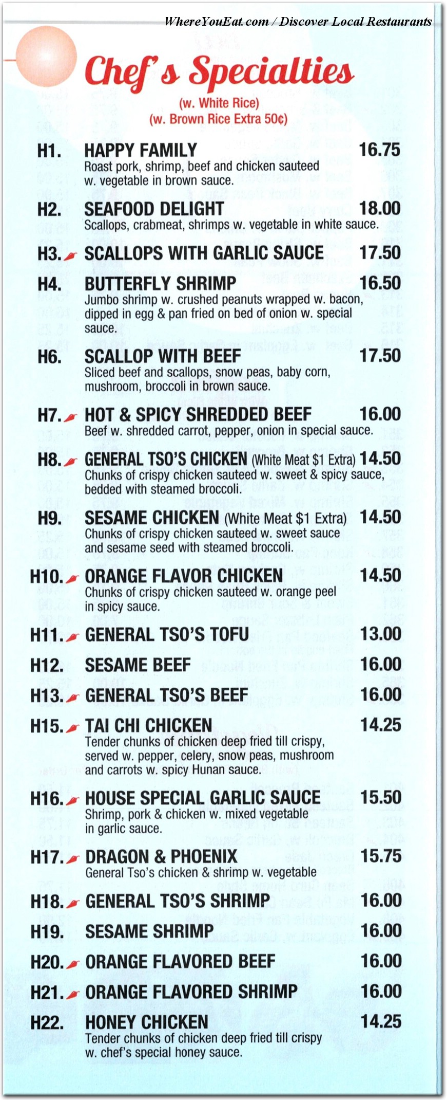 menu image