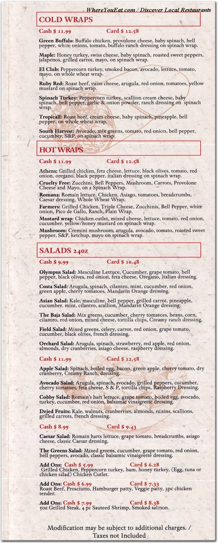 menu image