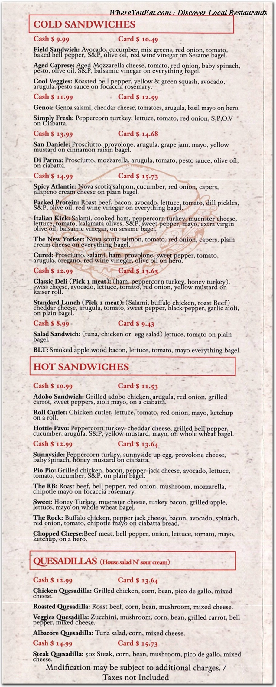 menu image