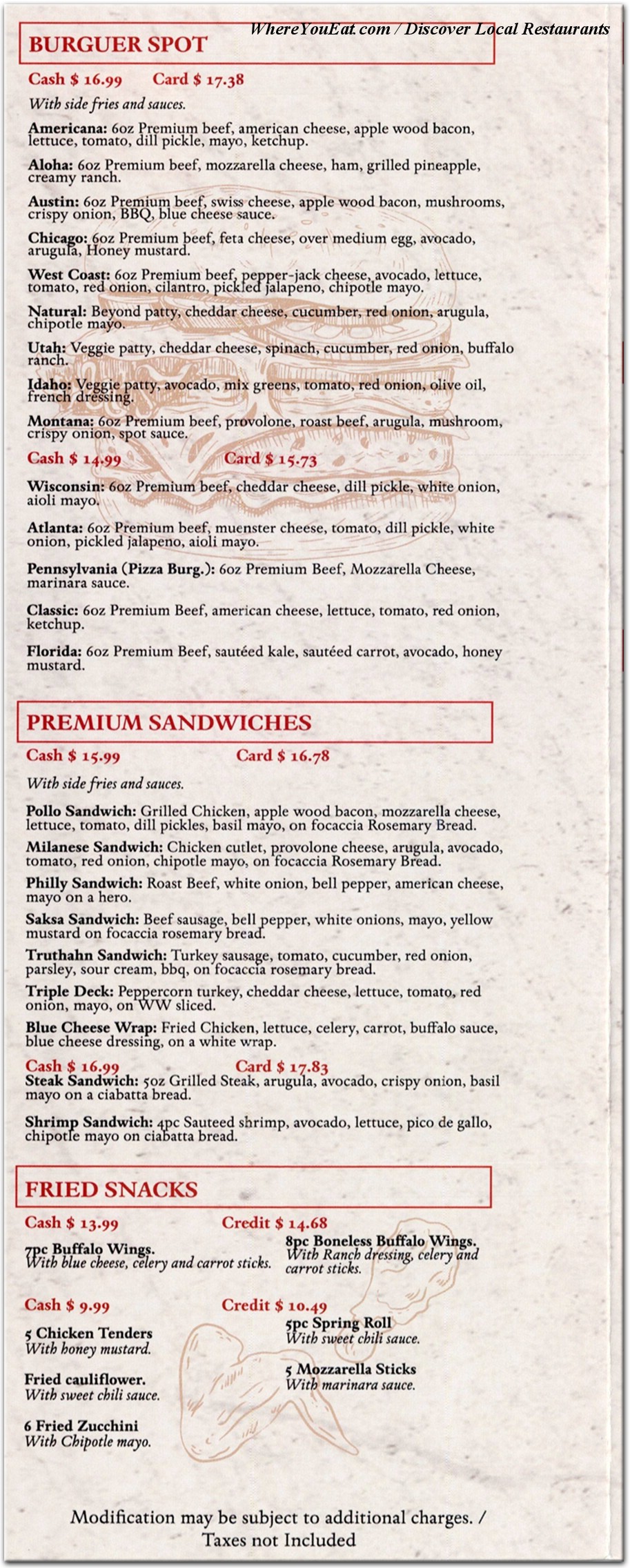 menu image