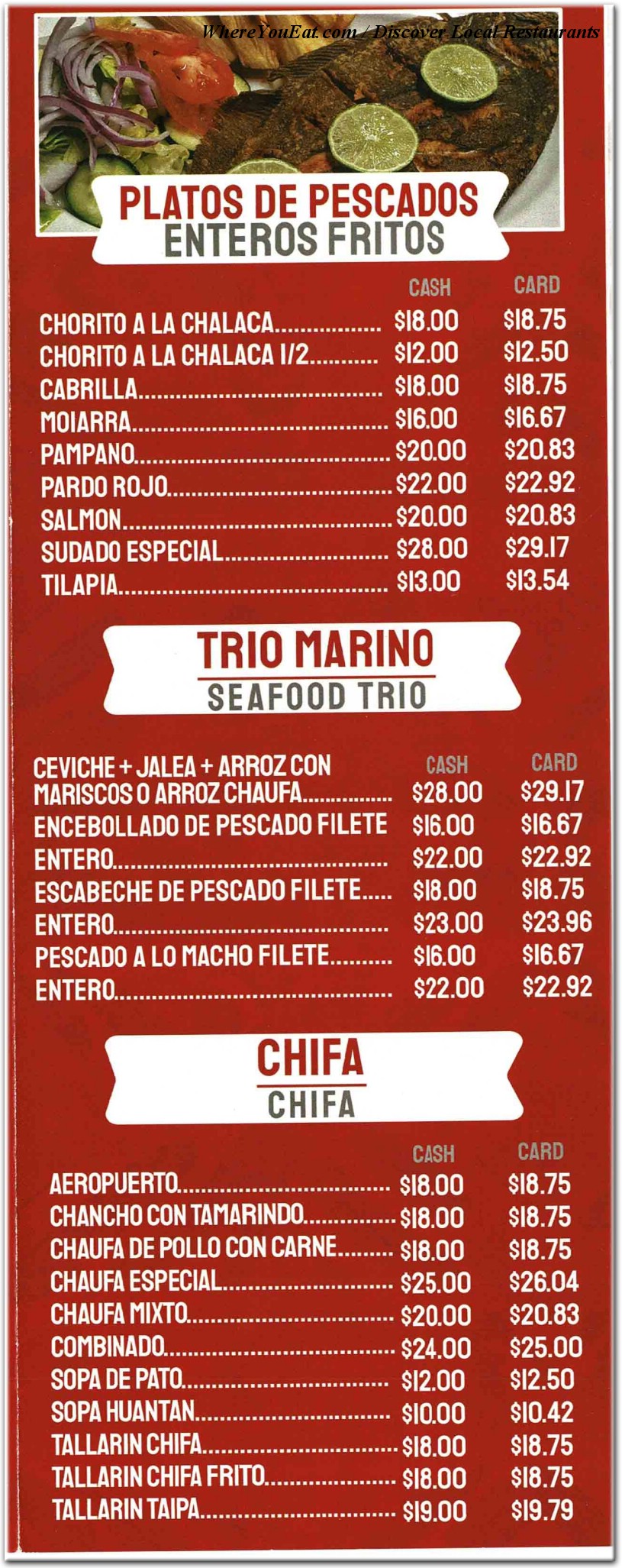 menu image