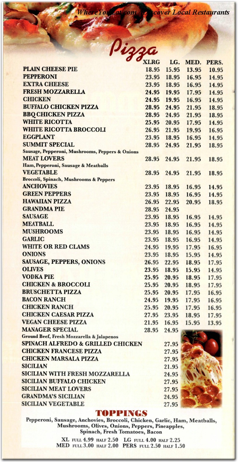 menu image