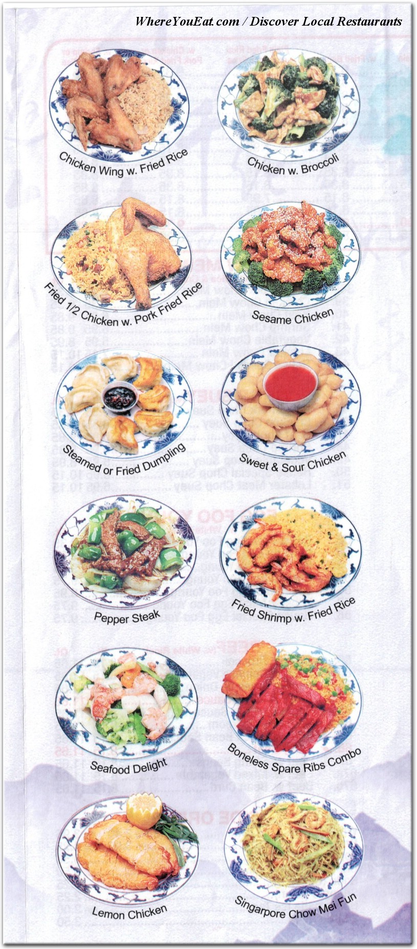 menu image