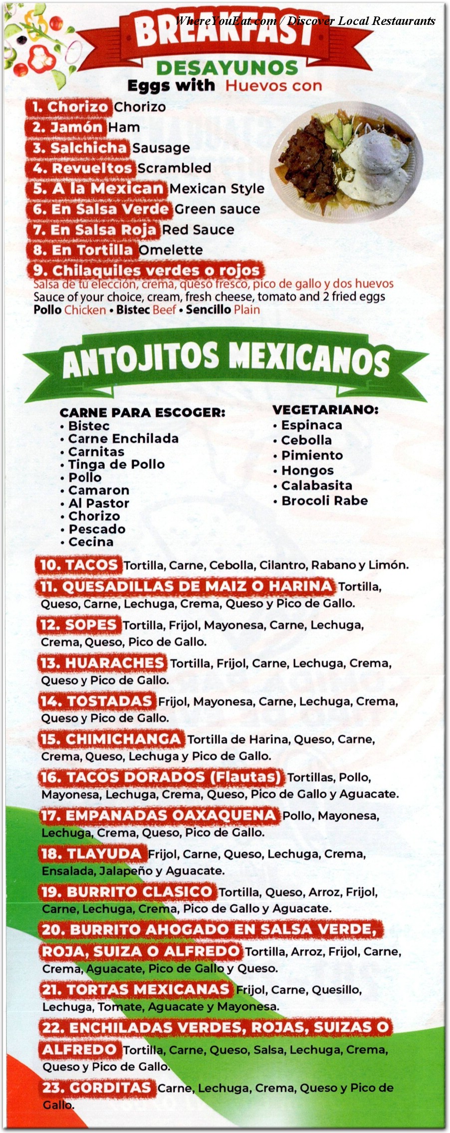 menu image