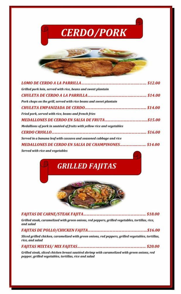 menu image