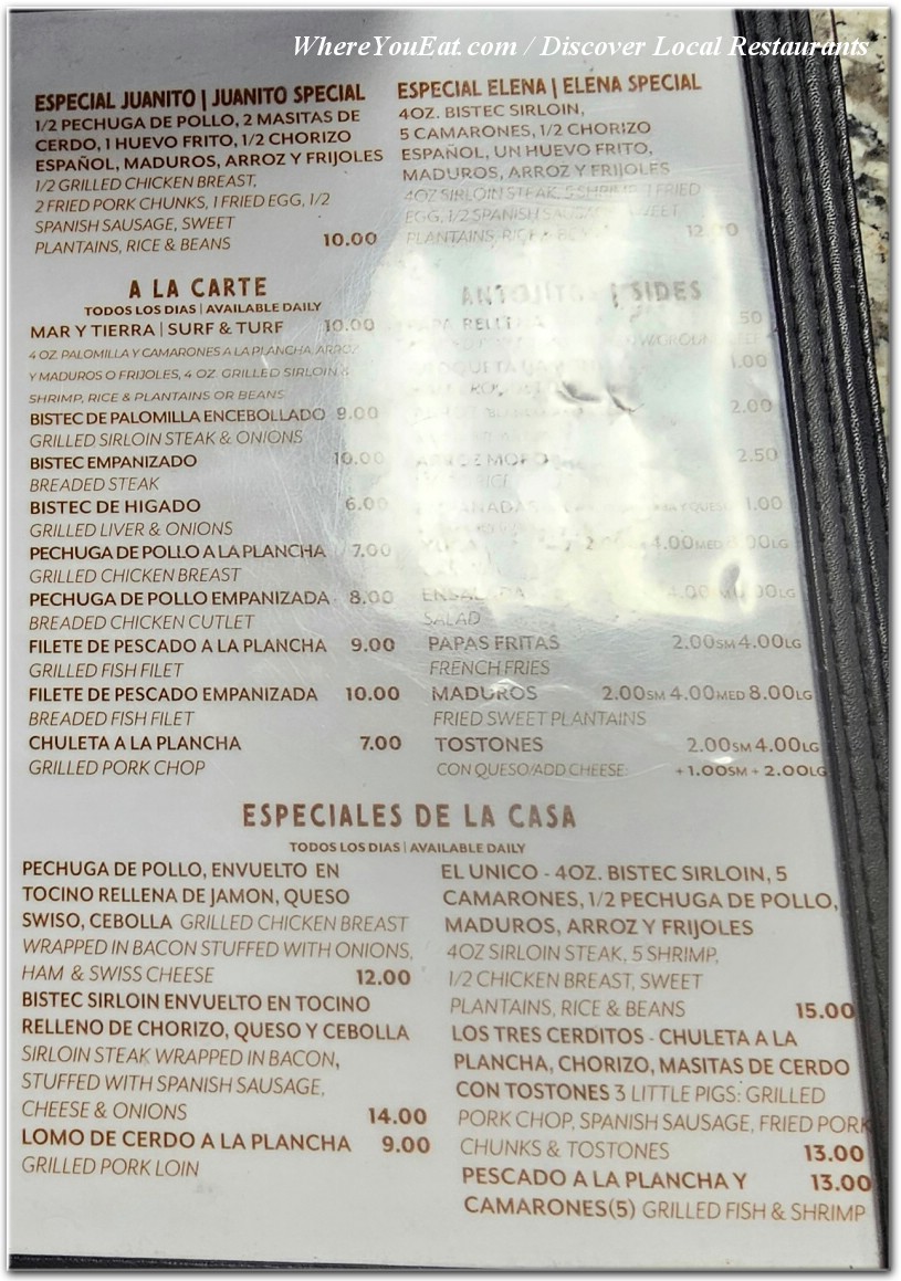 menu image