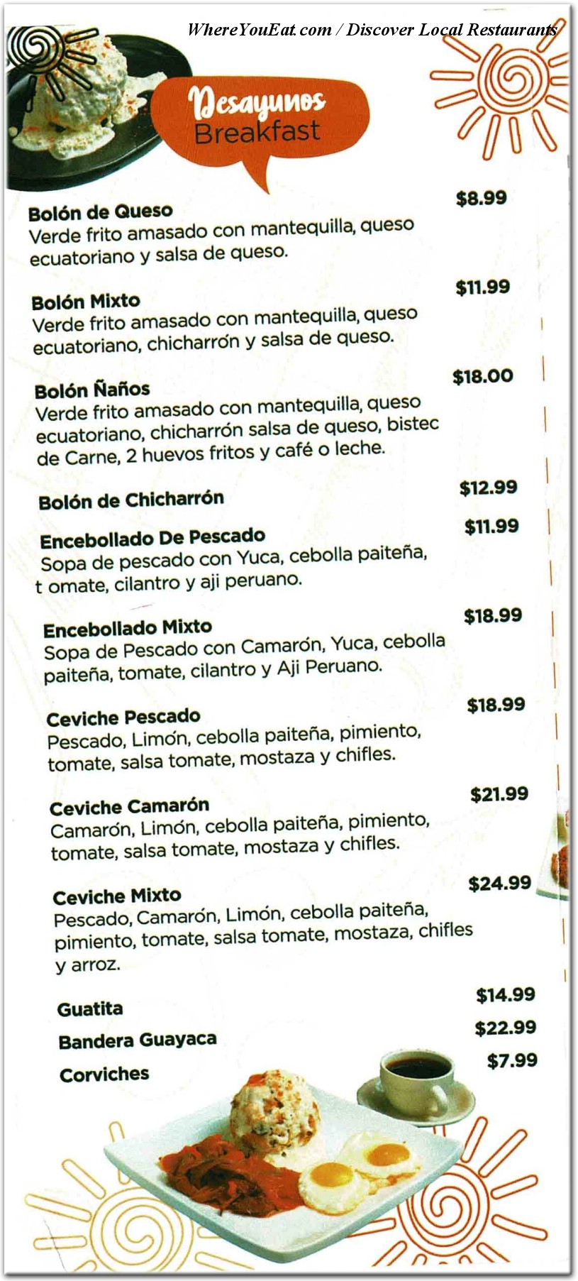 menu image