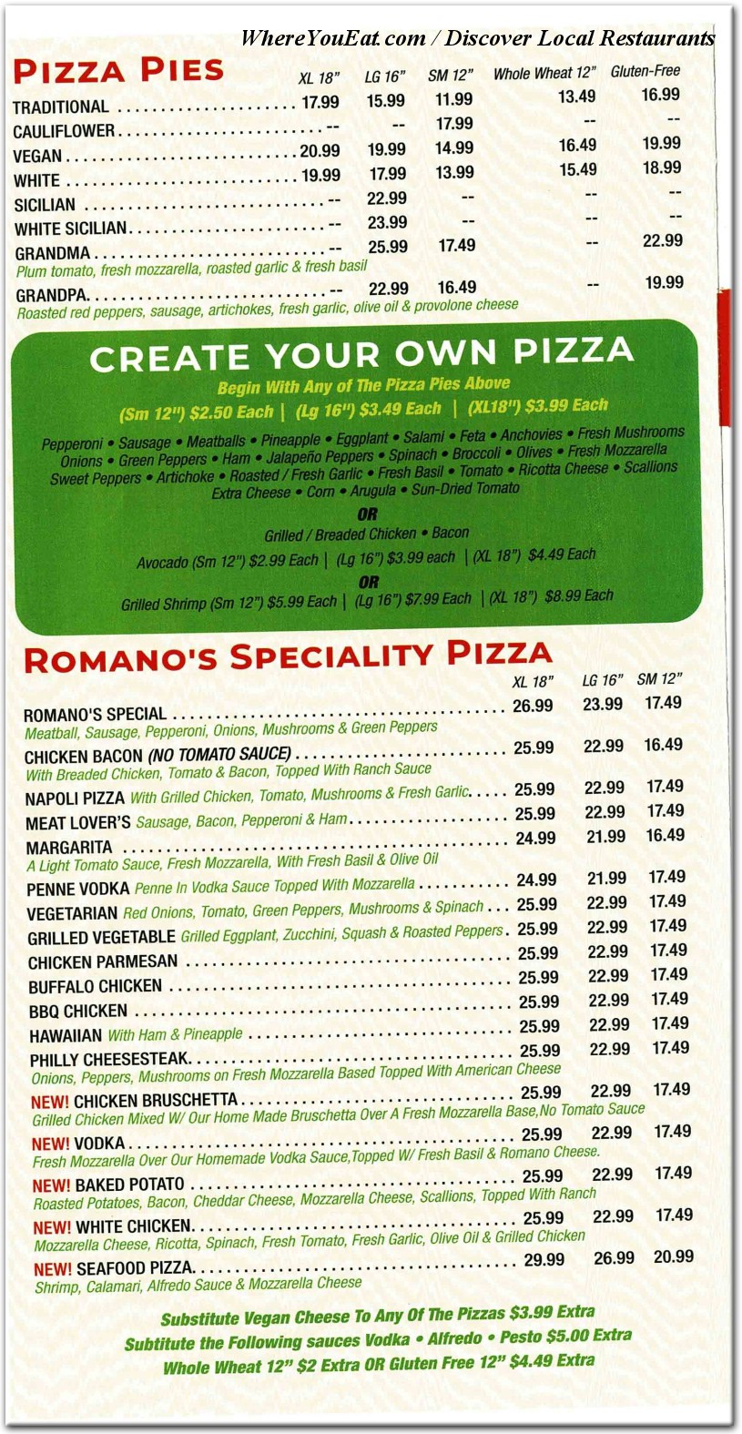 menu image