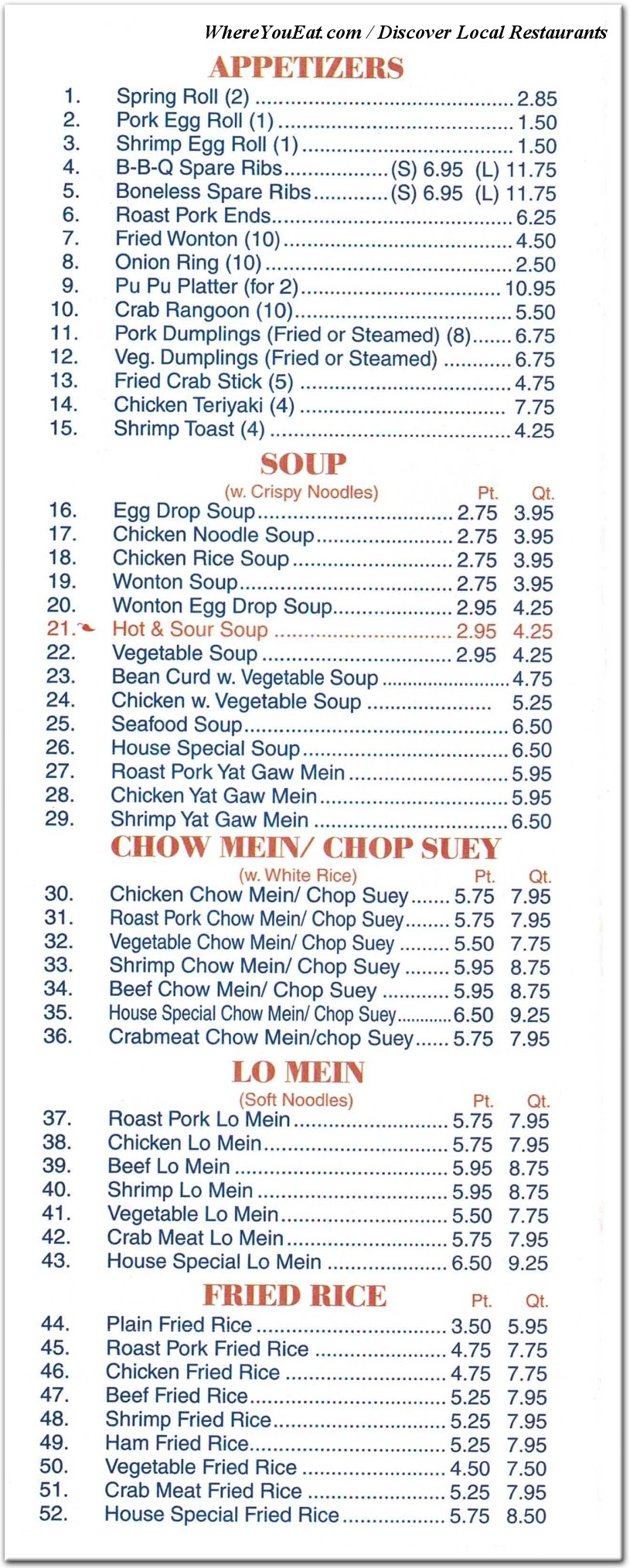 menu image