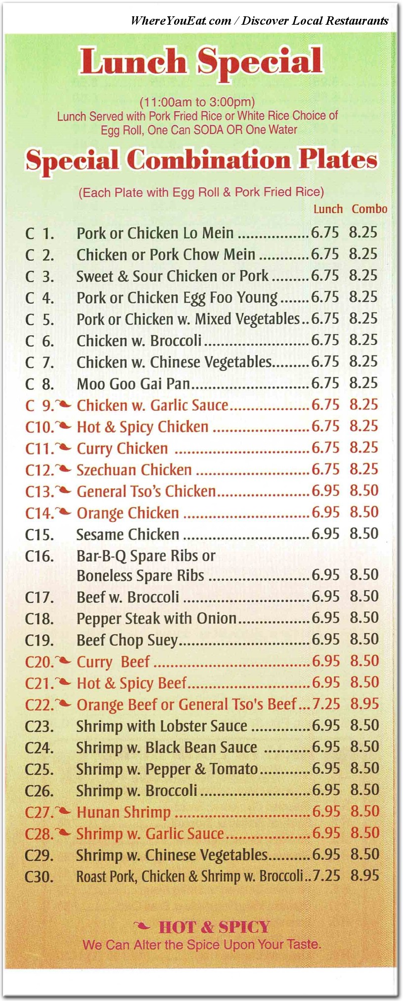 menu image