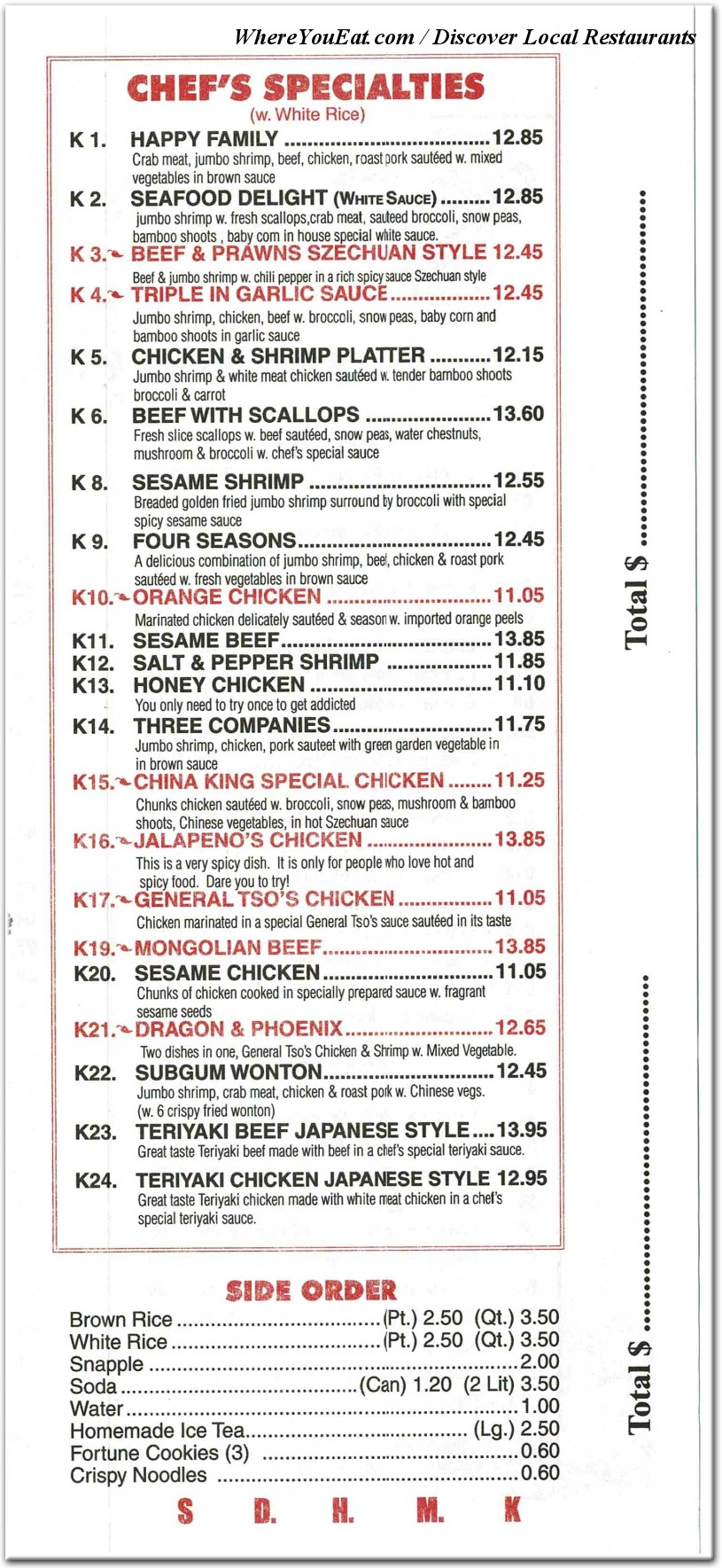 menu image