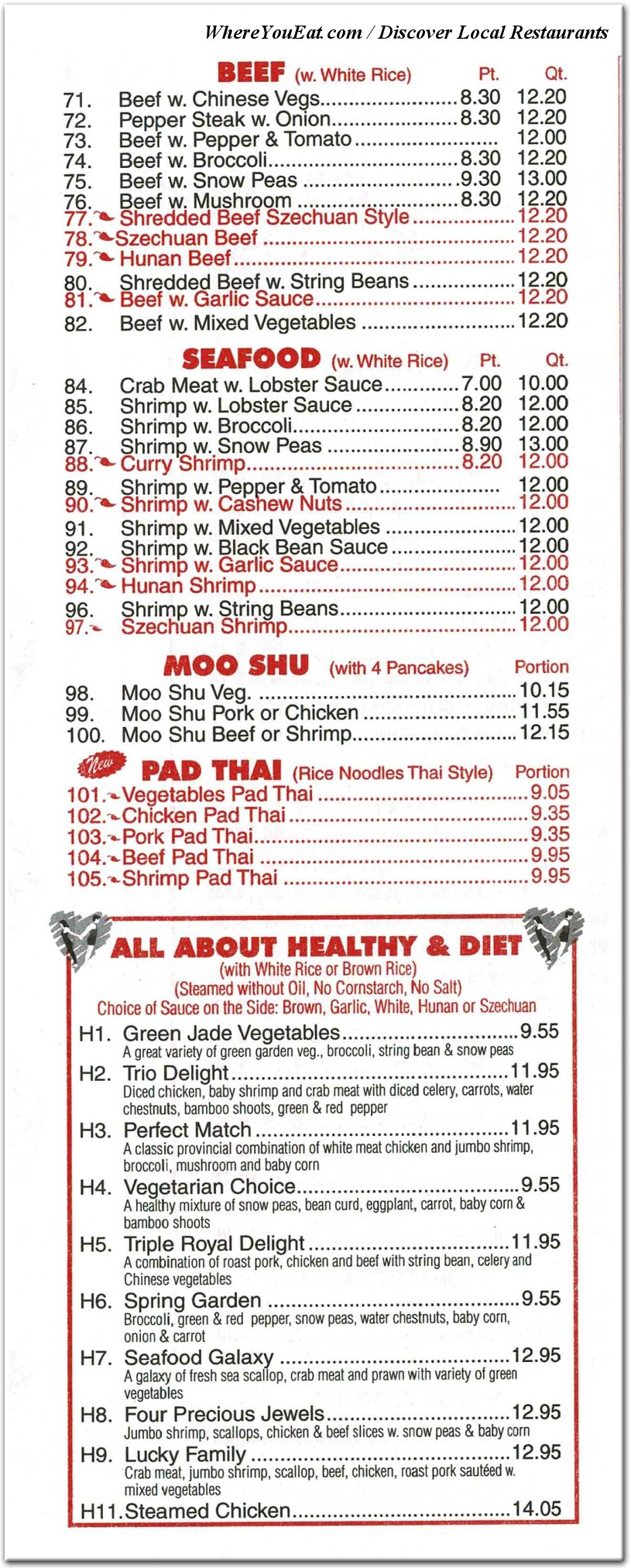 menu image