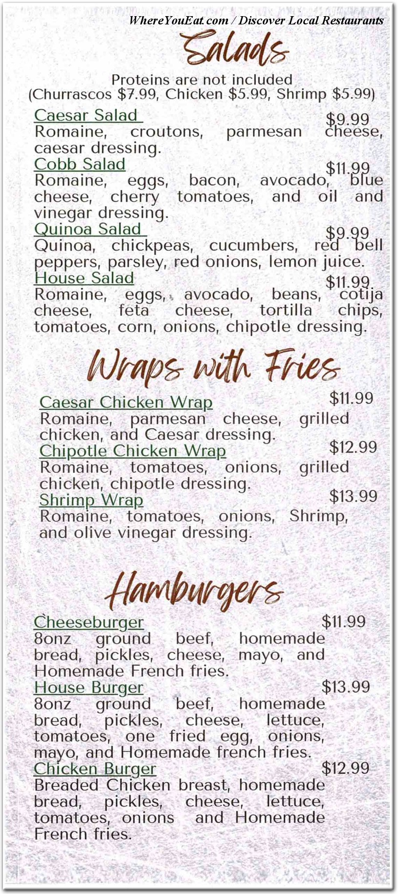 menu image