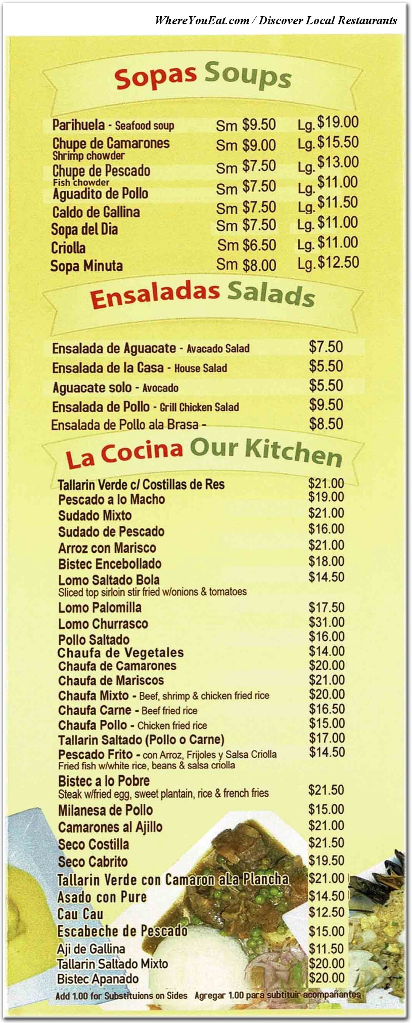 menu image