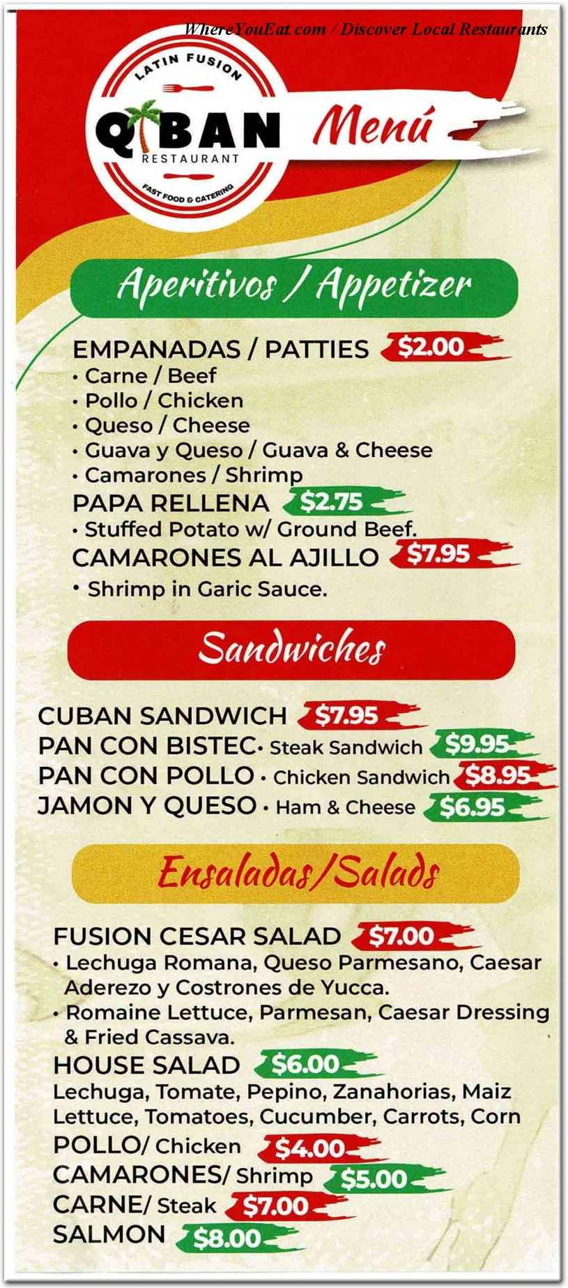 menu image