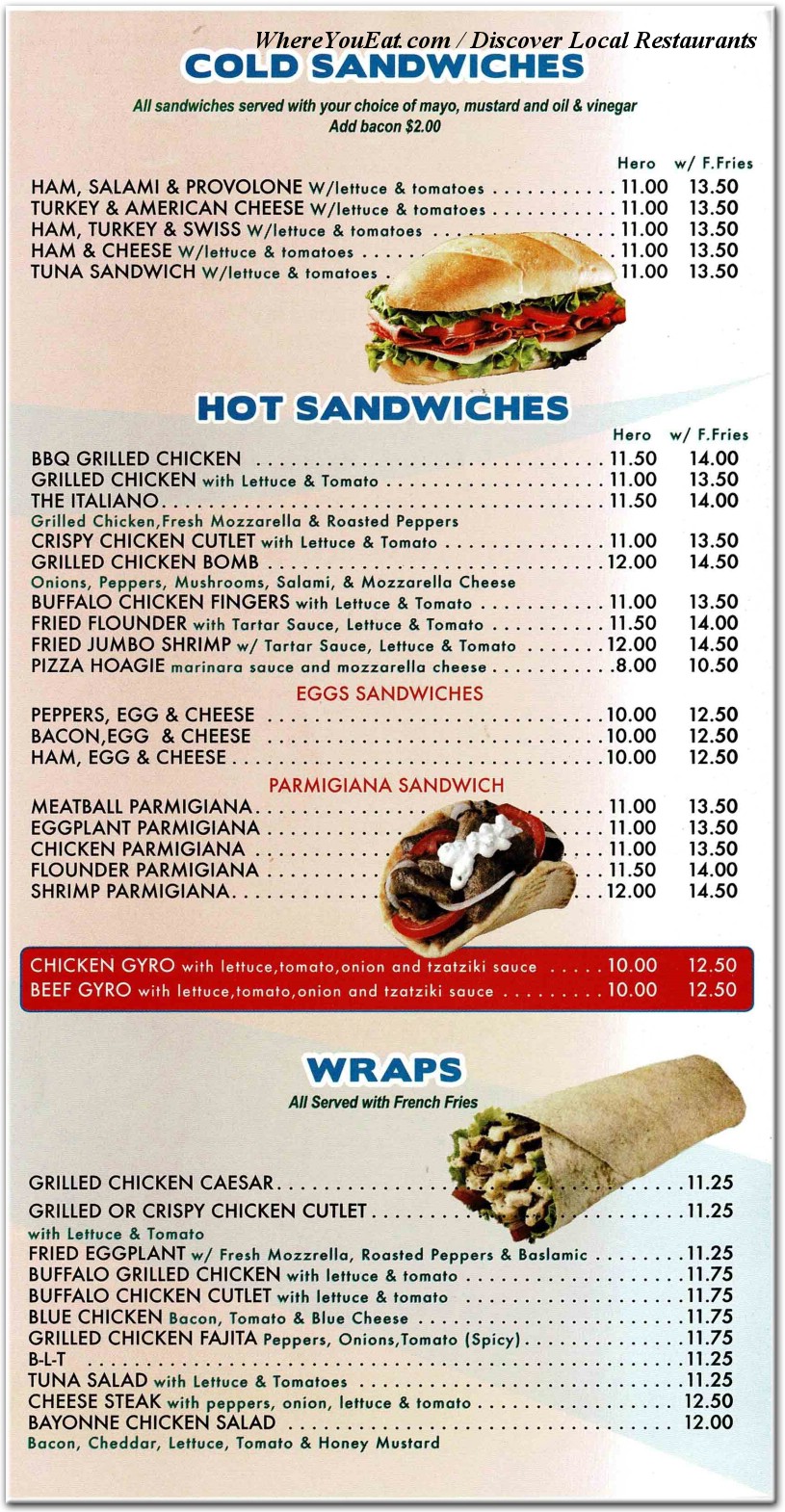 menu image