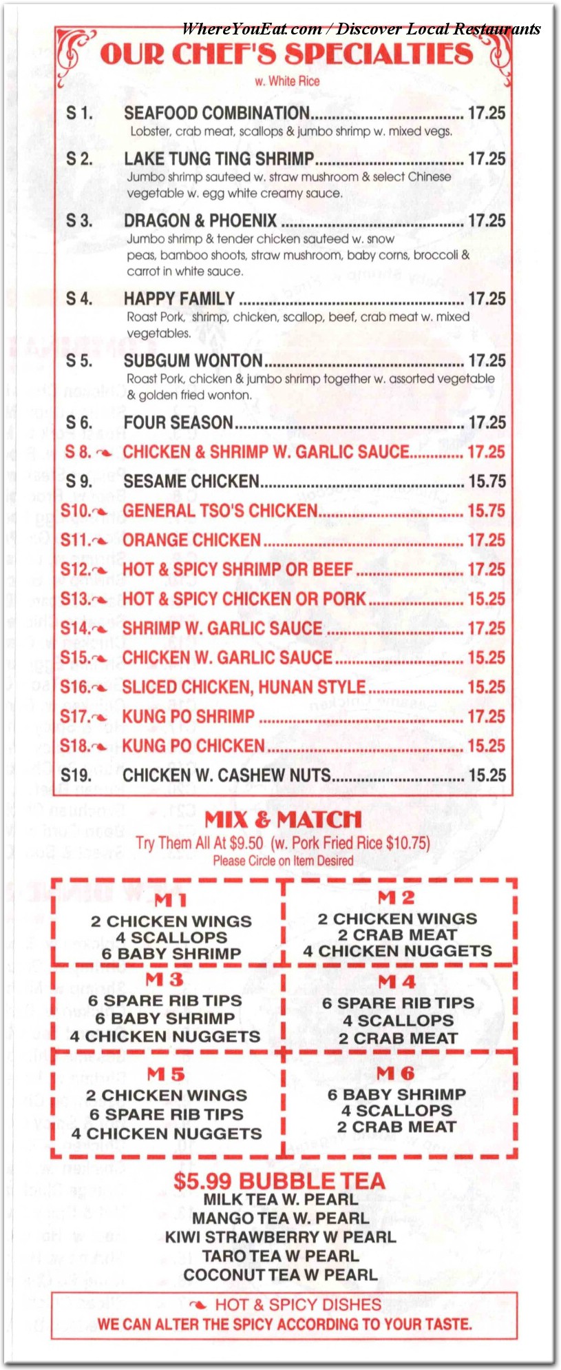 menu image