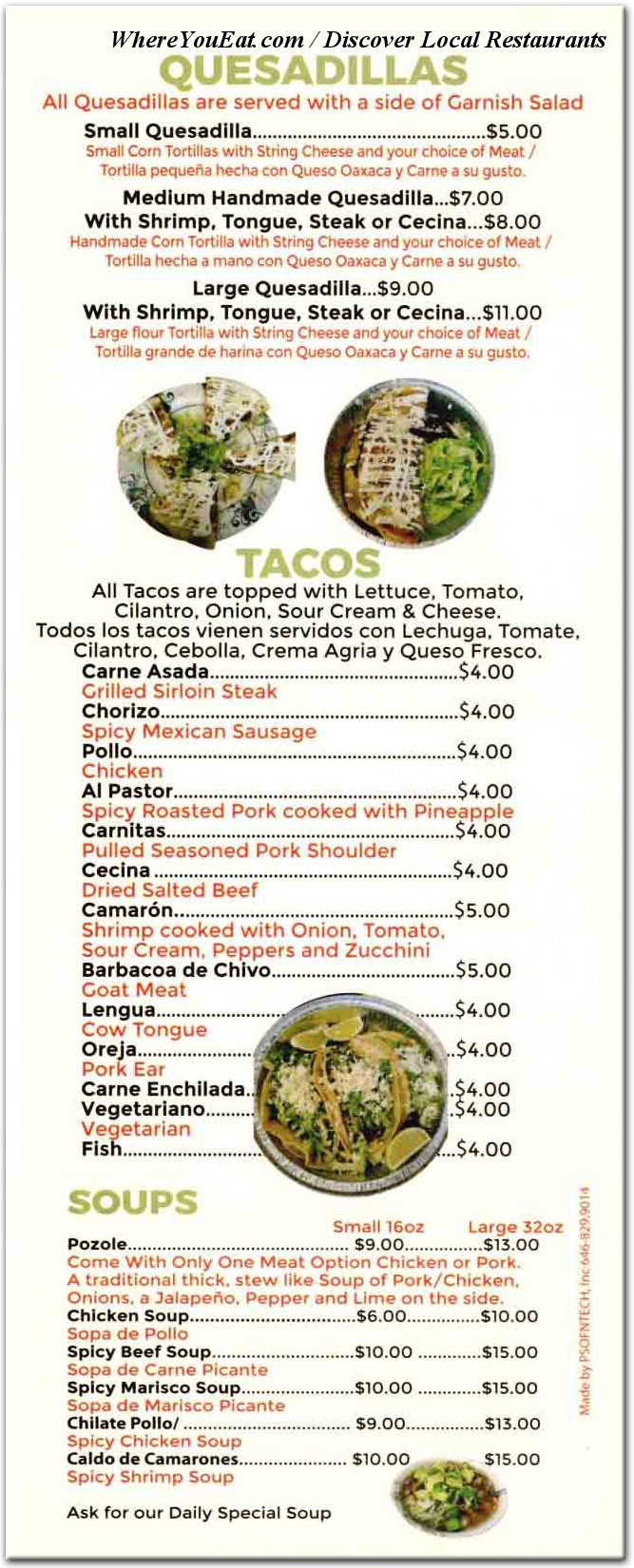 menu image