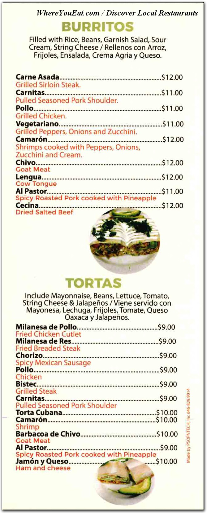 menu image