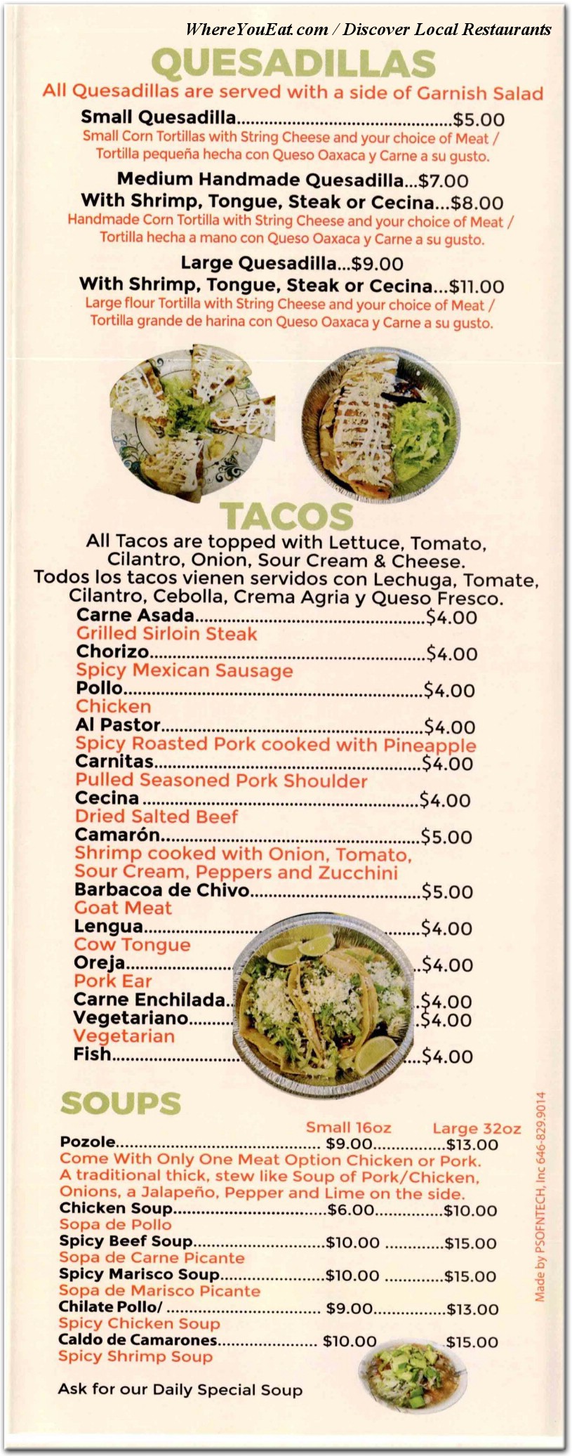 menu image