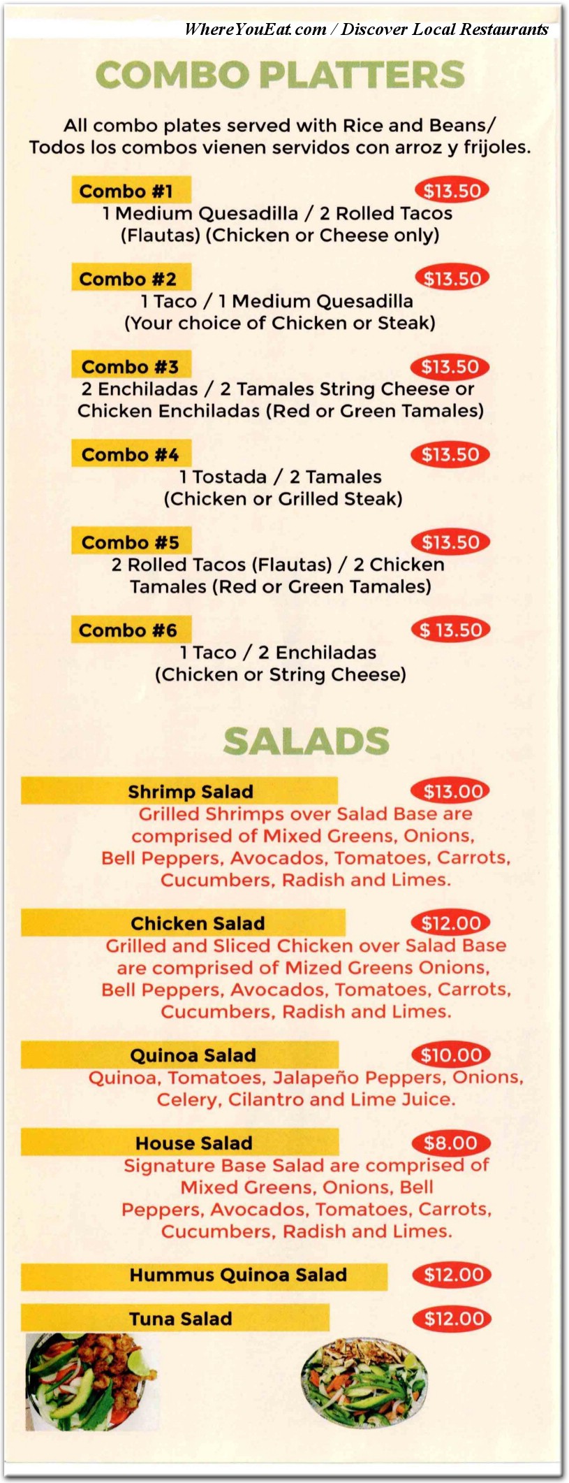 menu image