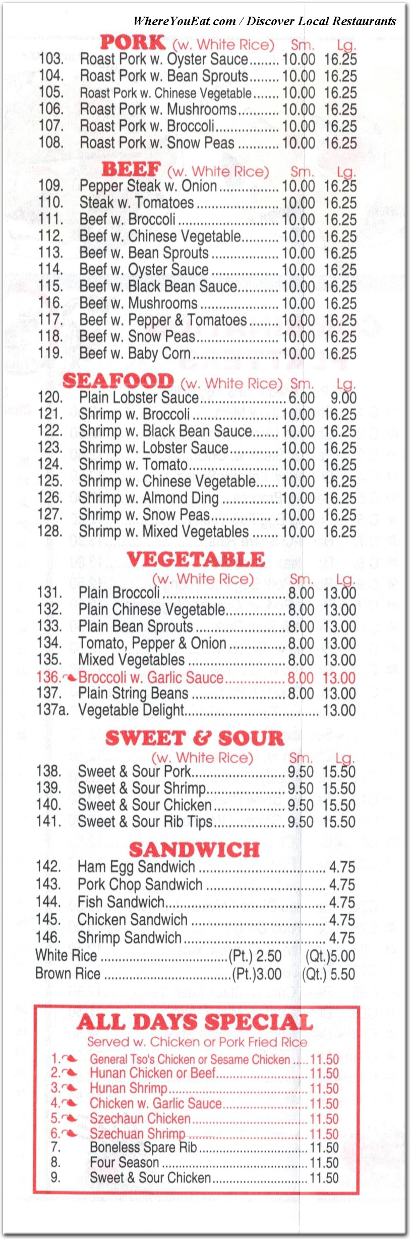 menu image