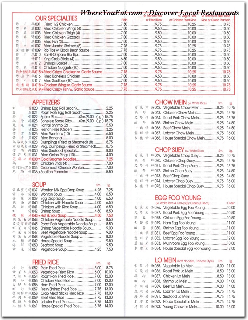menu image