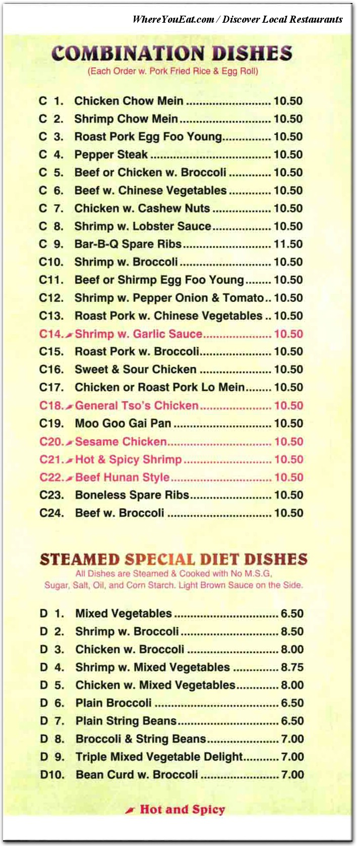 menu image