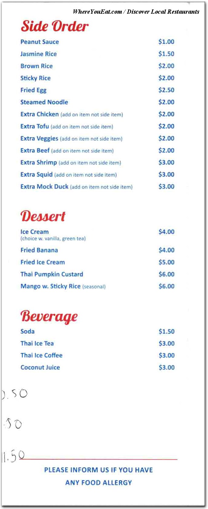 menu image