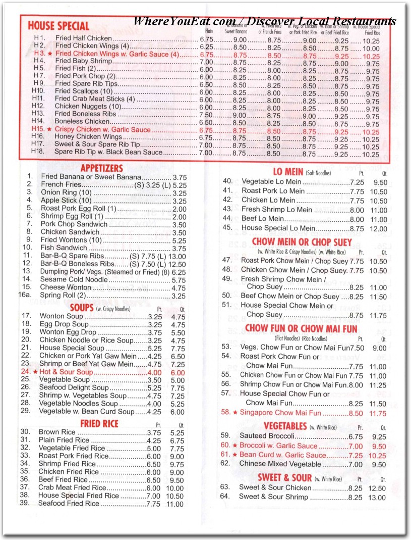 menu image