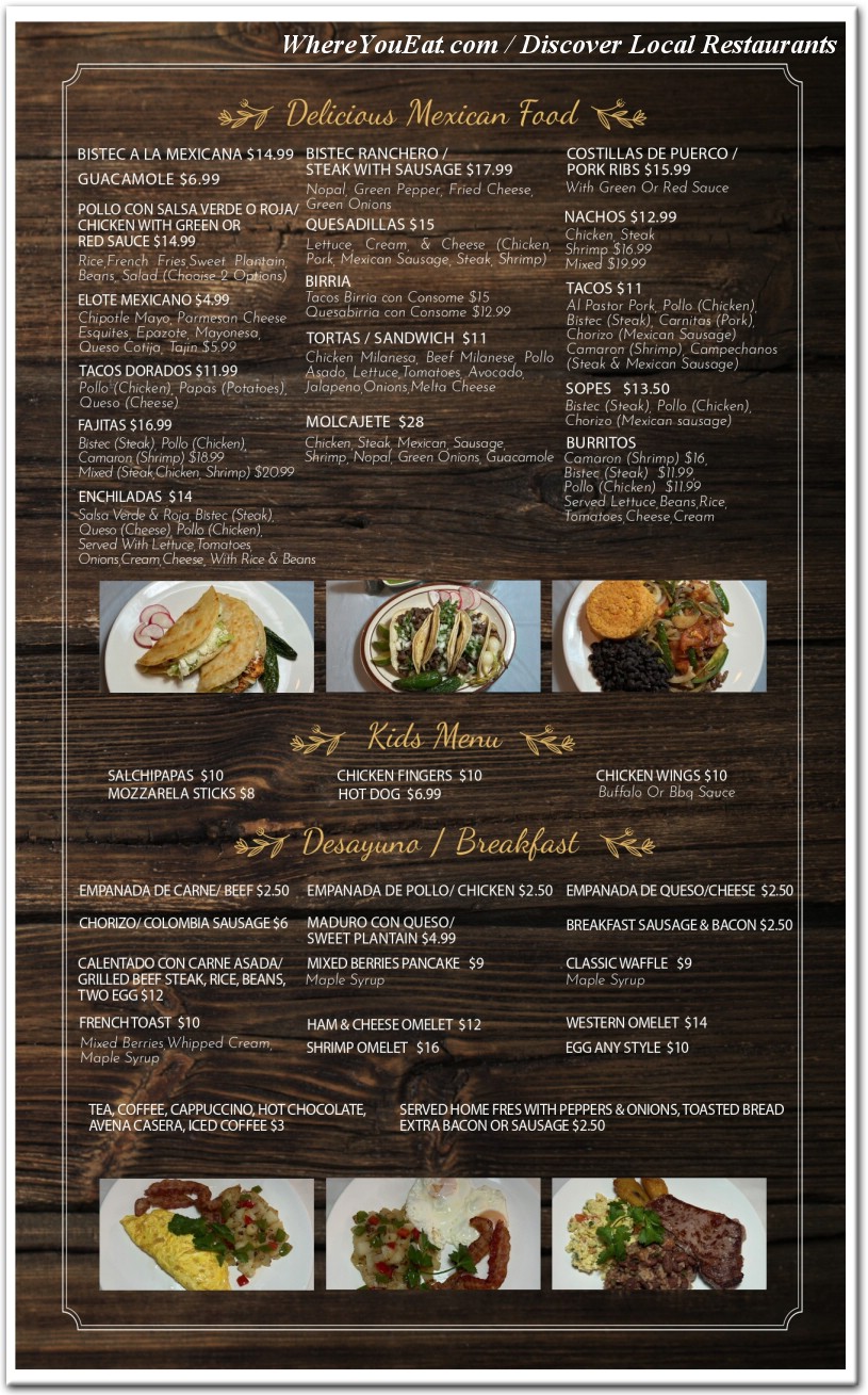 menu image