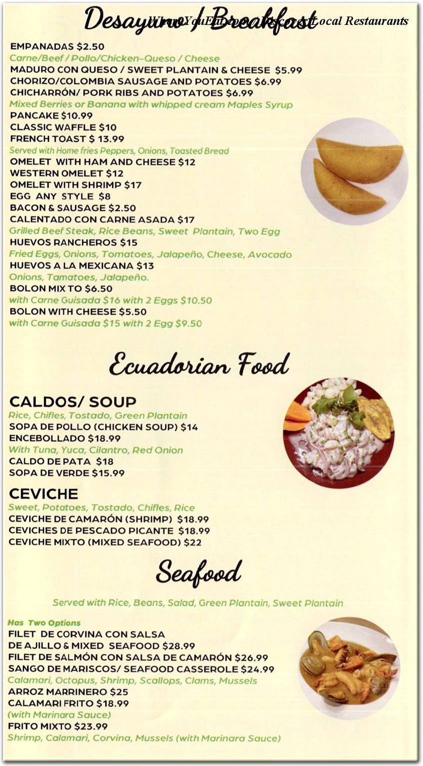 menu image