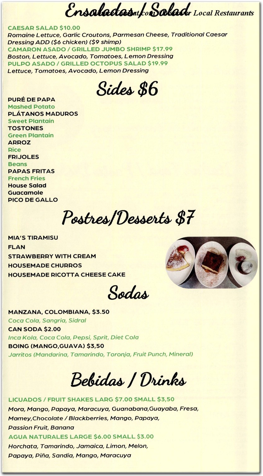 menu image