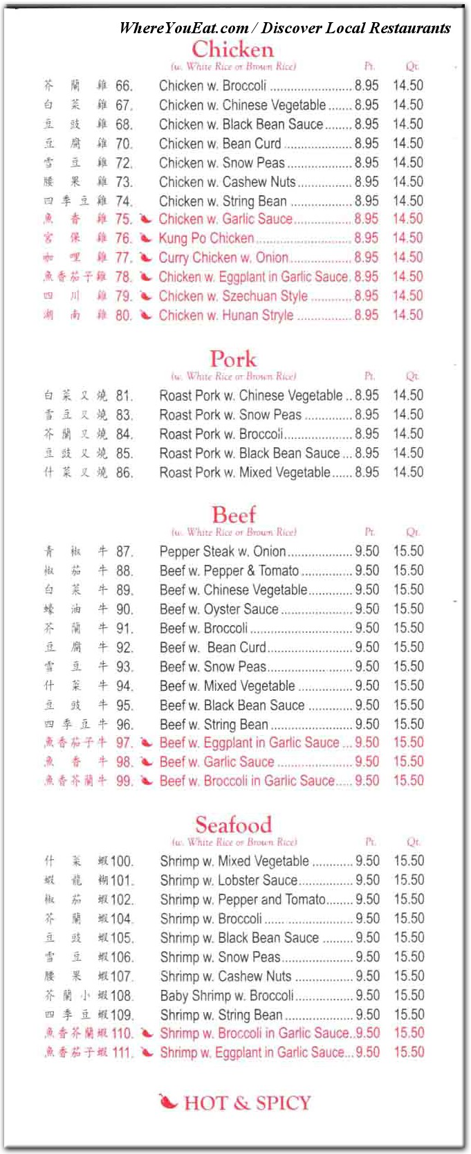 menu image