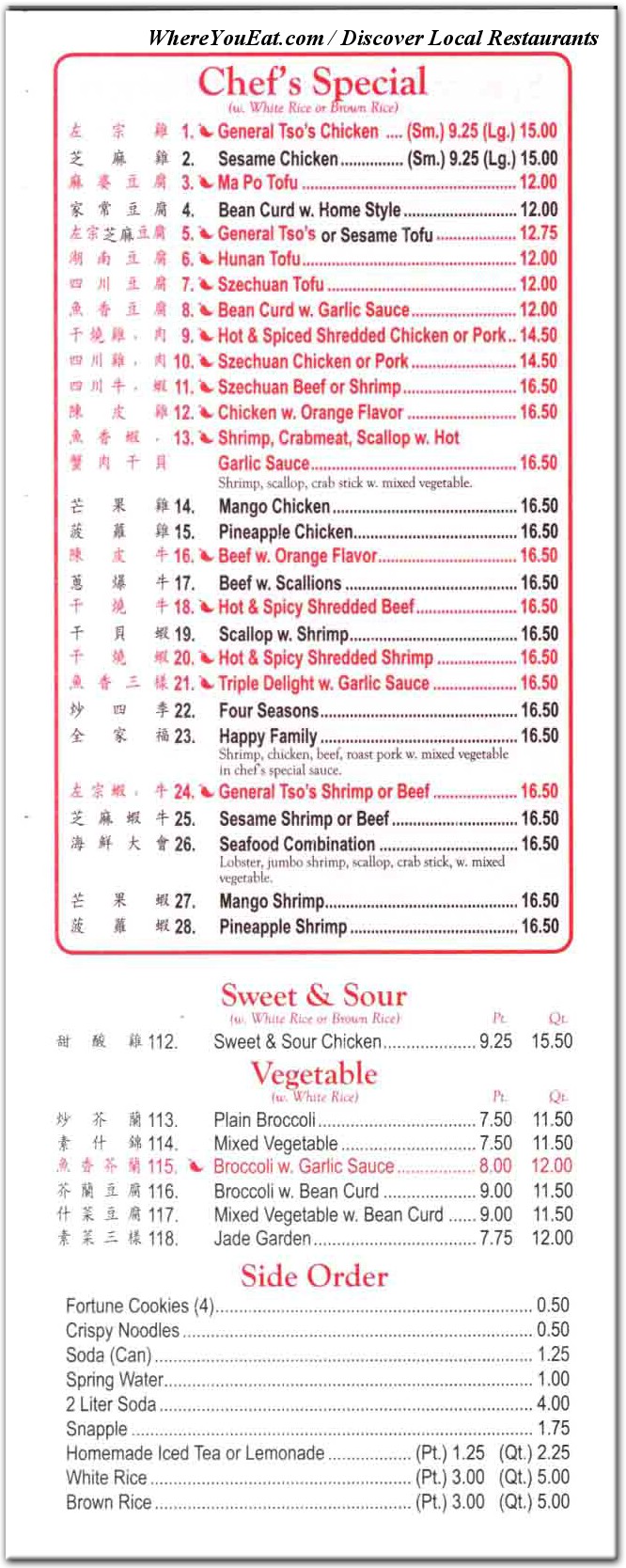 menu image