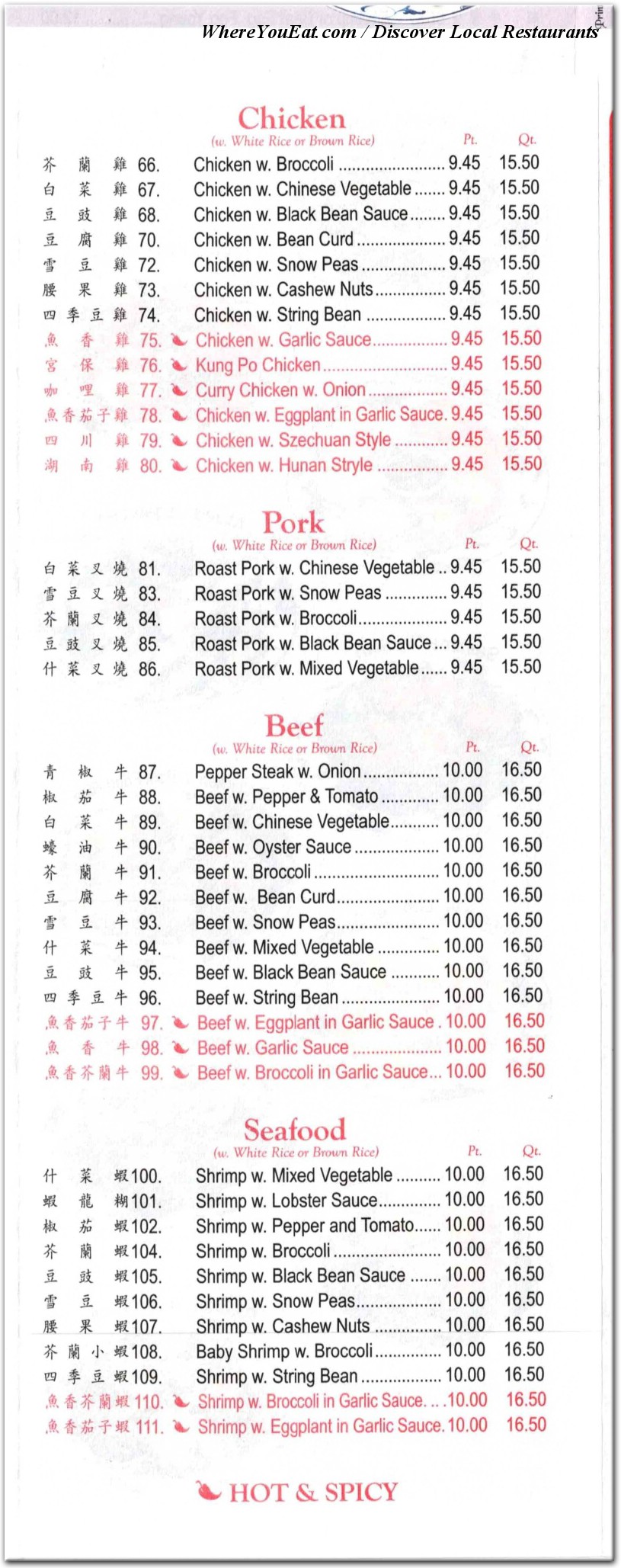menu image