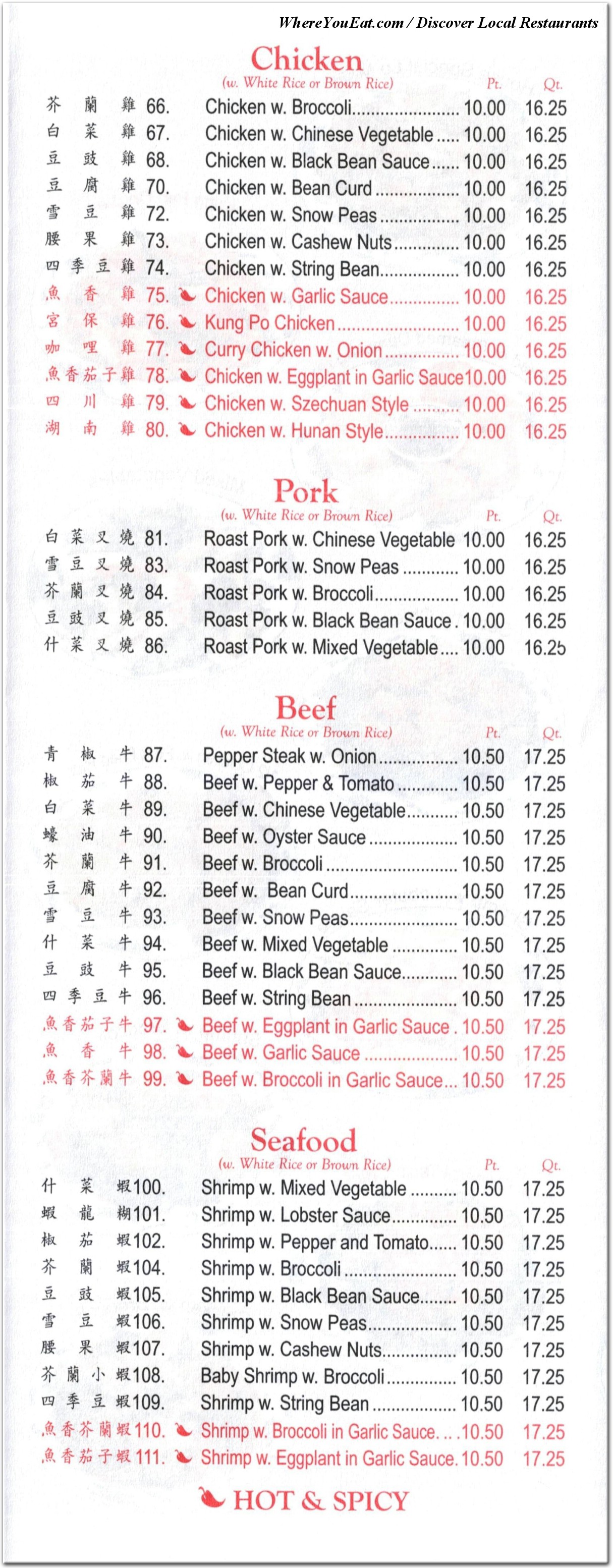 menu image