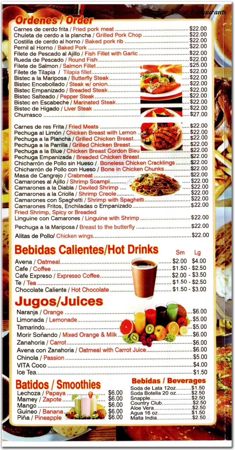 menu image