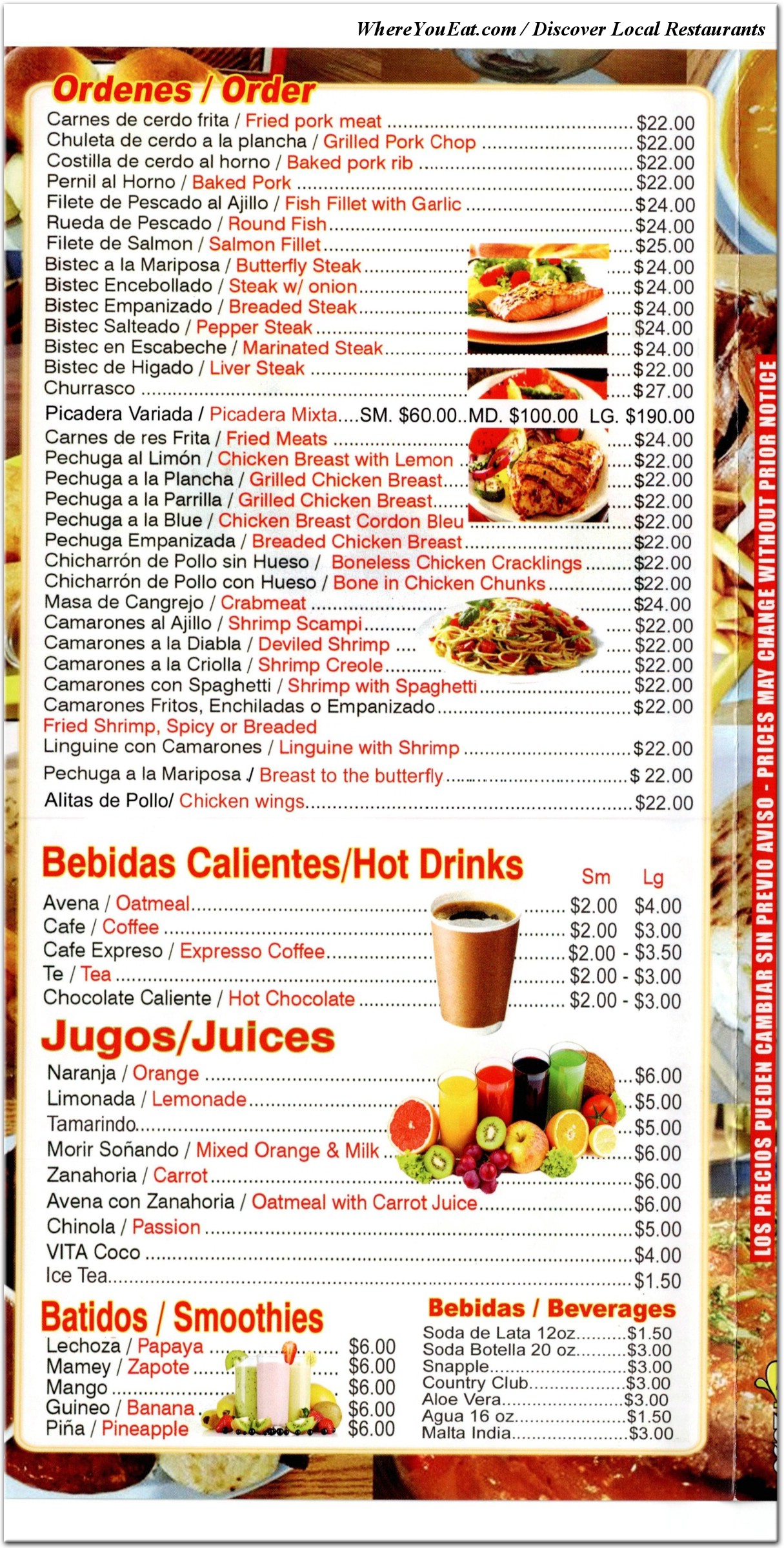 menu image