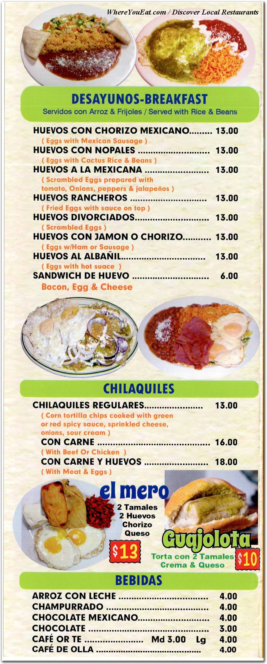 menu image