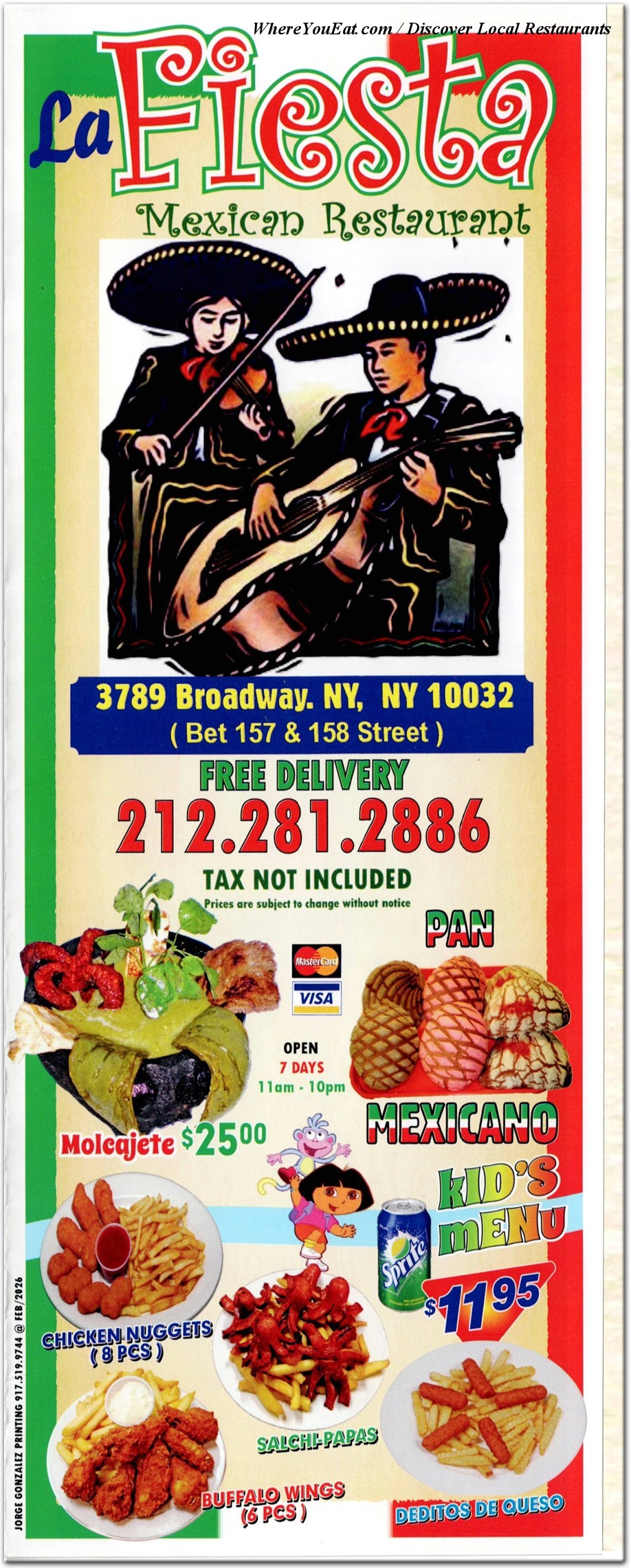 menu image