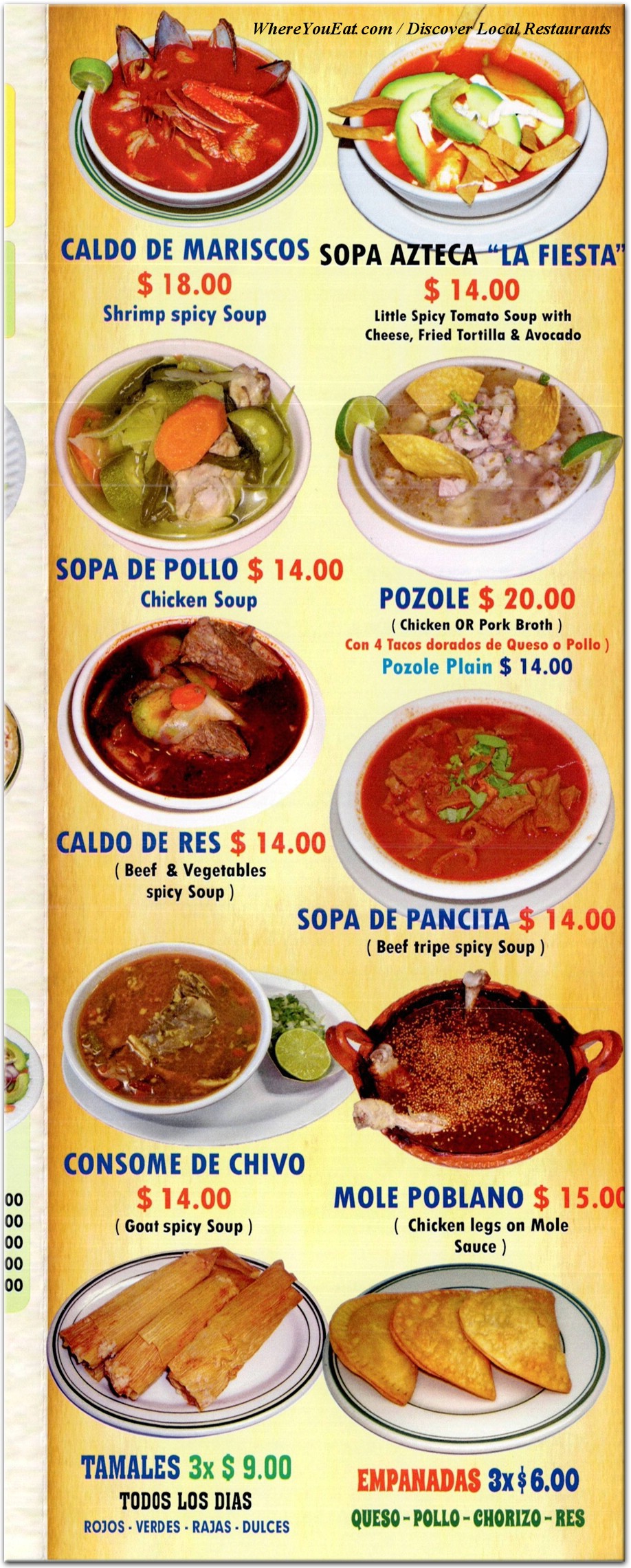 menu image