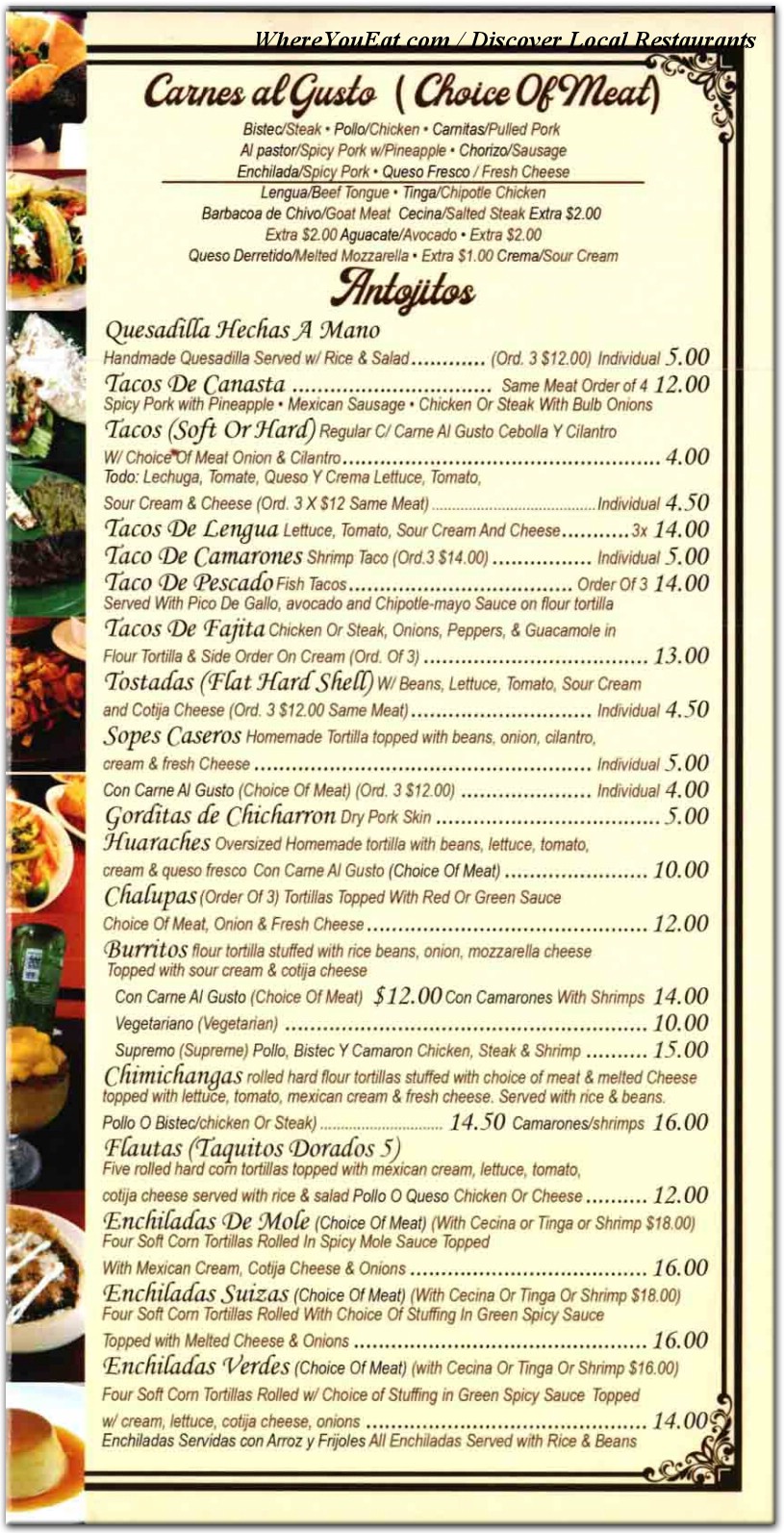 menu image