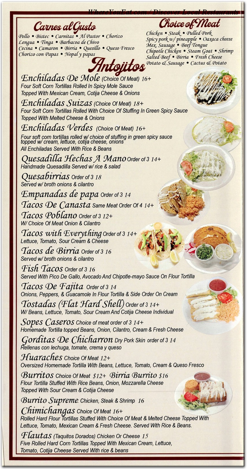 menu image