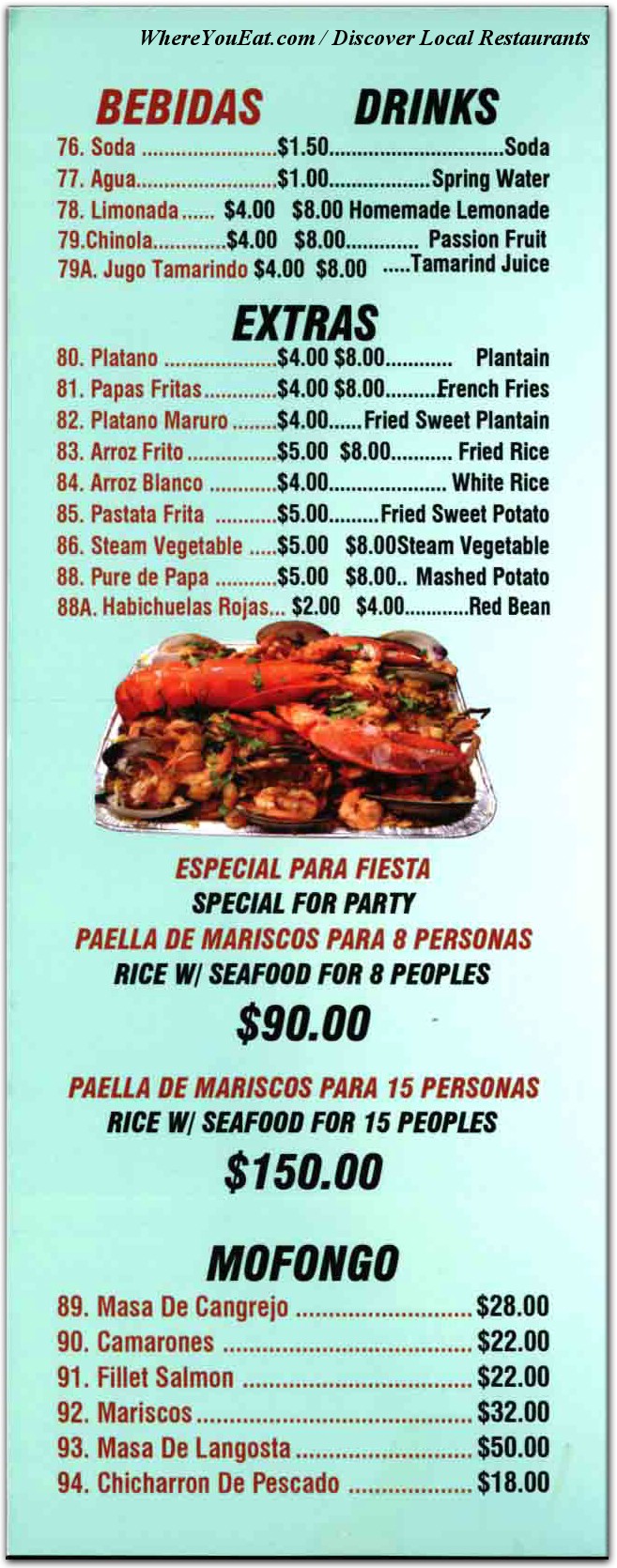 menu image