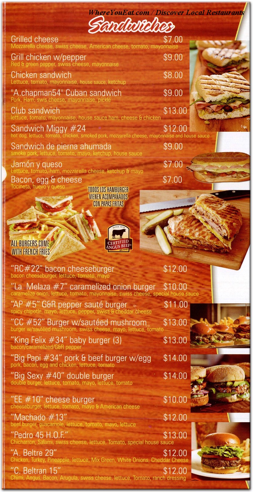 menu image